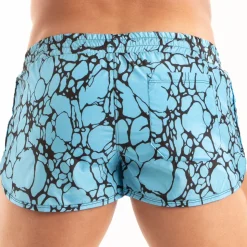 Short de Bain Mini Imprimé Bleu