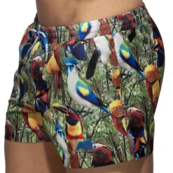 Short de Bain Oiseaux Exotiques