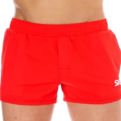 Short de Bain Sport Rouge
