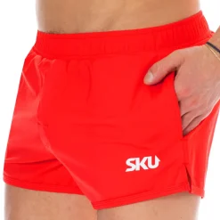 Short de Bain Sport Rouge