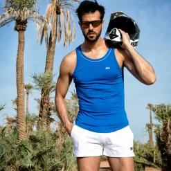 Short de Sport Coton Blanc