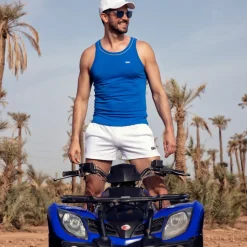 Short de Sport Coton Blanc