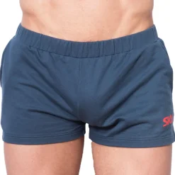 Short de Sport Coton Bleu Marine