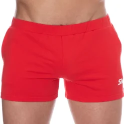 Short de Sport Coton Rouge
