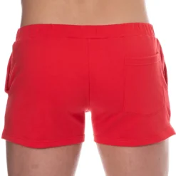 Short de Sport Coton Rouge