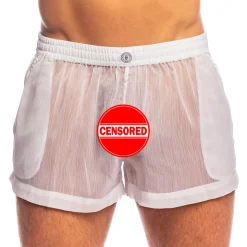 Short Flowy Chantilly Blanc