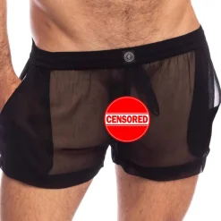 Short Flowy Chantilly Noir