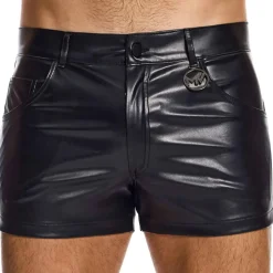Short Leather Simili Cuir Noir