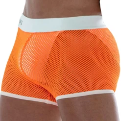 Short Neon Mesh Orange Fluo