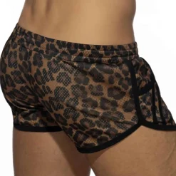 Short Rocky Mesh Leopard
