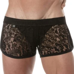 Short Rétro en Dentelle Noir