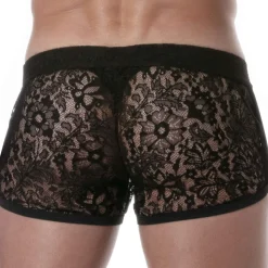 Short Rétro en Dentelle Noir
