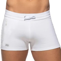 Short Sport Poche Zippée Blanc
