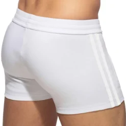 Short Sport Poche Zippée Blanc