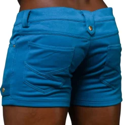 Short Summer Stretch Skinny Bleu Paon