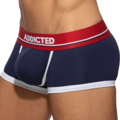 Shorty Basic Colors Coton Bleu Marine - Rouge