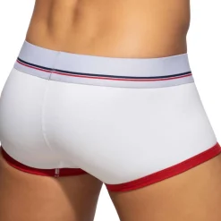 Shorty Basic Colors Coton Blanc - Rouge