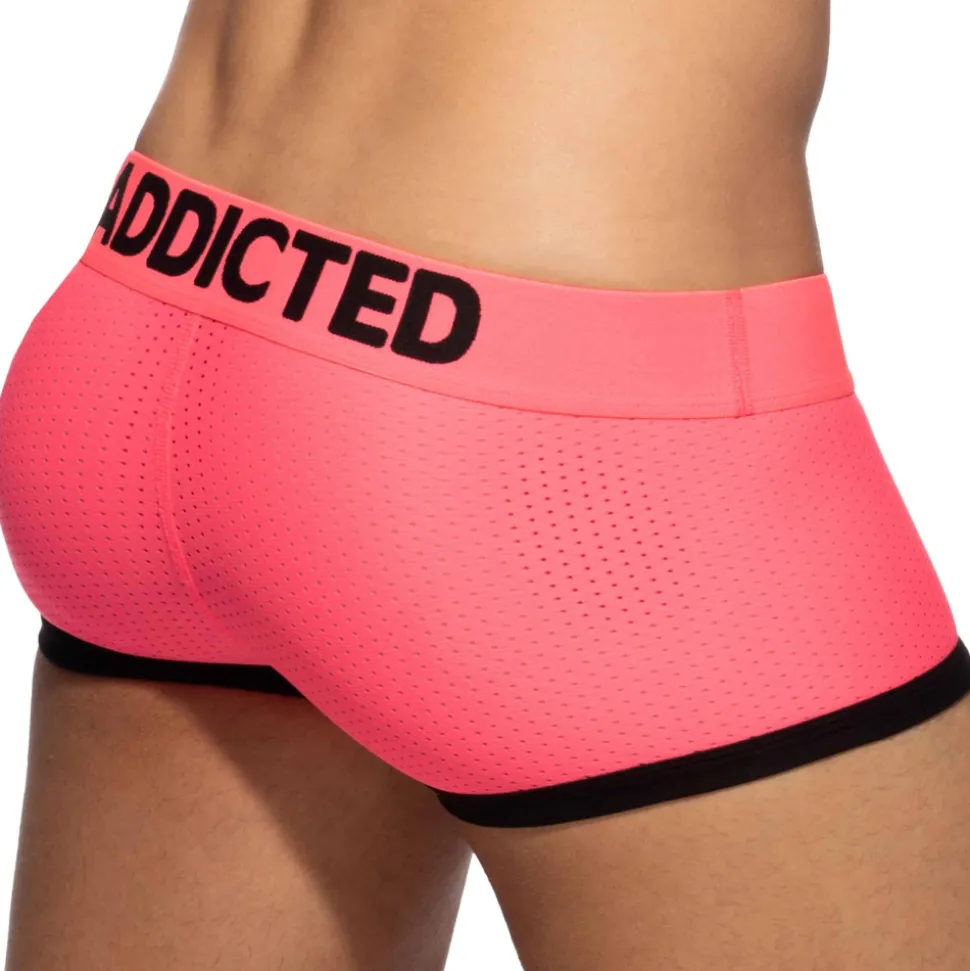 Shorty Basic Colors Mesh Rose Fluo