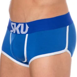 Shorty Logo Coton Bleu Roi