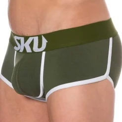 Shorty Logo Coton Kaki