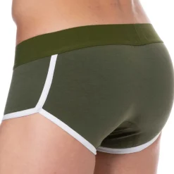 Shorty Logo Coton Kaki