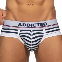 Slip Basic Colors Coton Marin - Blanc