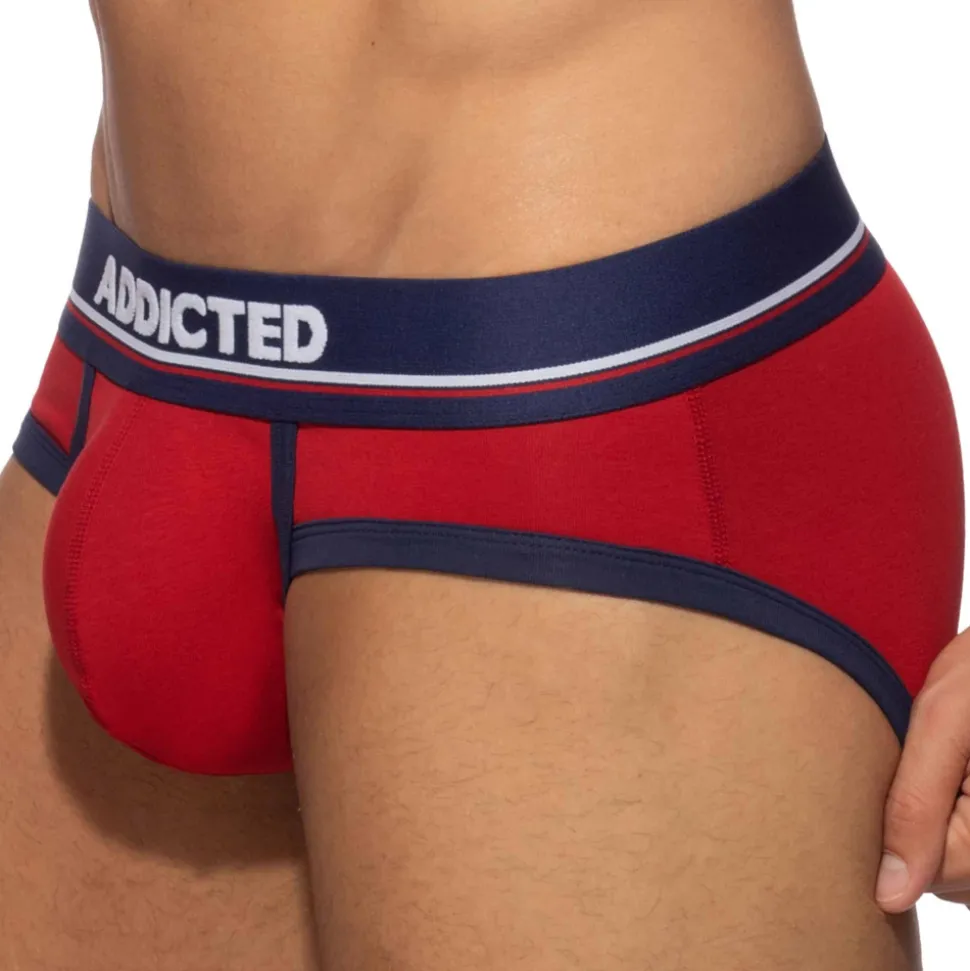 Slip Basic Colors Coton Rouge - Marine