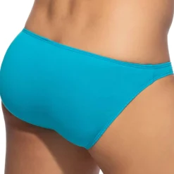 Slip Bikini Coton Turquoise