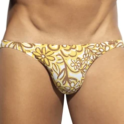 Slip Bikini Fleurs Van Gogh Jaune
