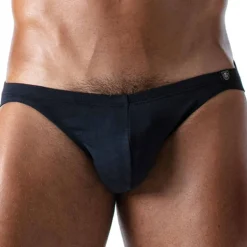 Slip Bikini French Coton Bleu Marine