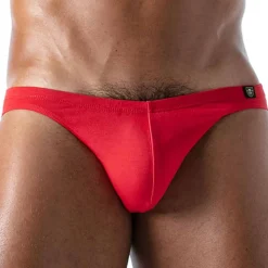 Slip Bikini French Coton Rouge