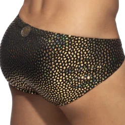Slip Bikini Gold Stones Noir