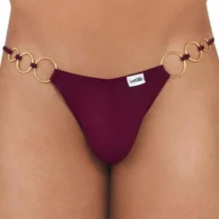 Slip Bikini Holes In One Bordeaux
