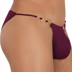 Slip Bikini Holes In One Bordeaux