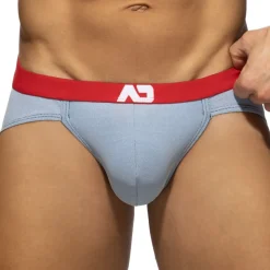 Slip Bikini Jeans Piqué Bleu