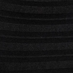 Slip Bikini Rayure Horizontale - Noir