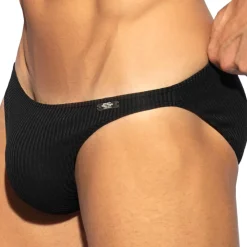 Slip Bikini Recycled Rib Noir