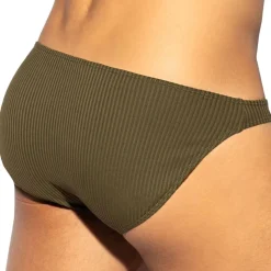Slip Bikini Recycled Rib Kaki