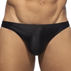 Slip Bikini Reptile Noir