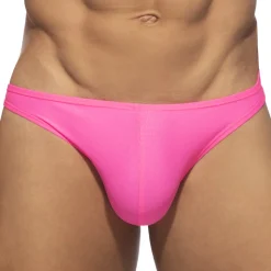 Slip Bikini Reptile Rose Fluo