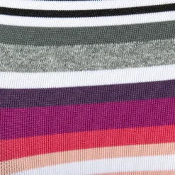 Slip Bikini Retro Stripes Gris - Rose