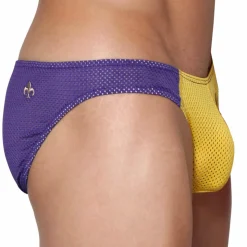 Slip Bikini Tahiti Jaune - Violet