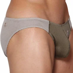 Slip Bikini Tahiti Kaki - Gris