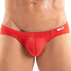 Slip Bikini Tentation Microfibre Rouge