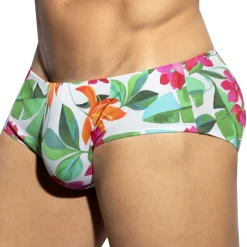 Slip Bold Flowers Blanc