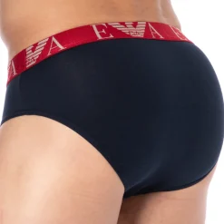 Slip Bold Monogram Coton Marine - Rouge