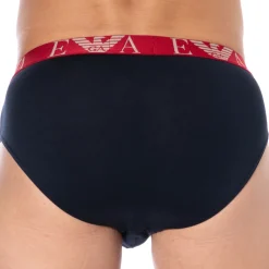 Slip Bold Monogram Coton Marine - Rouge