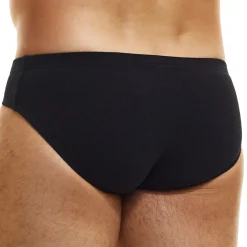 Slip Classique Peace Coton Noir