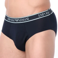 Slip Core Logoband Coton Marine - Bleu Ciel