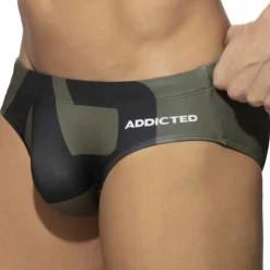 Slip de Bain AD Logo Kaki